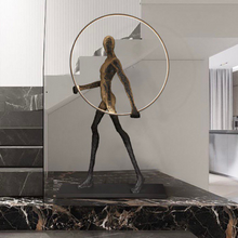 Load image into Gallery viewer, Bright circle MAN floor lamp