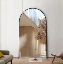 Load image into Gallery viewer, ARCH MIRROR WITH BLACK ALUMINUM FRAME 200X120 CM