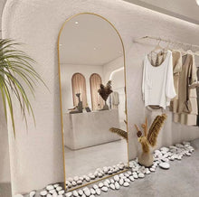 Load image into Gallery viewer, ARCH MIRROR WITH GOLD ALUMINUM FRAME 200X120 CM