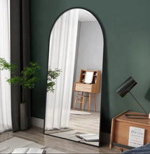 Load image into Gallery viewer, ARCH MIRROR WITH BLACK ALUMINUM FRAME 200X120 CM