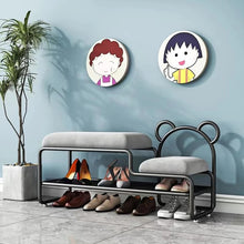 Load image into Gallery viewer, Cute teddy bear shoe rack TWO colors