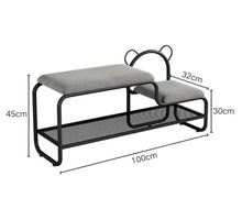 Load image into Gallery viewer, Cute teddy bear shoe rack TWO colors