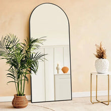 Load image into Gallery viewer, ARCH MIRROR WITH BLACK ALUMINUM FRAME 200X120 CM