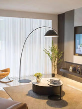 Load image into Gallery viewer, Moly Curved lamp with a metal base