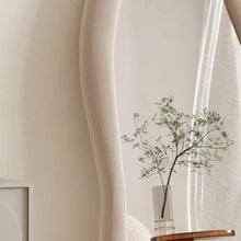 Load image into Gallery viewer, Cave door mirror luxury fabric frame