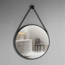 Load image into Gallery viewer, Circular wall mirror with a hanger