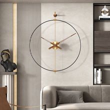 Load image into Gallery viewer, Modern wall clock metal skewers