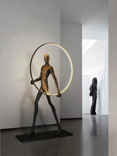 Load image into Gallery viewer, Bright circle MAN floor lamp