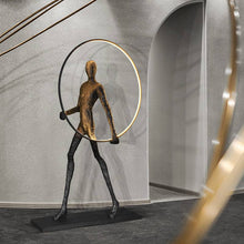 Load image into Gallery viewer, Bright circle MAN floor lamp