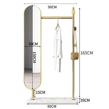 Load image into Gallery viewer, Moki mirrors with clothes stand (Black, gold)