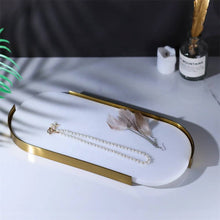 Load image into Gallery viewer, Oval marble tray