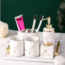 Load image into Gallery viewer, Gold line rectangular marble tray