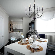 Load image into Gallery viewer, Matty black chandelier