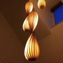 Load image into Gallery viewer, Wood Paper Chandelier
