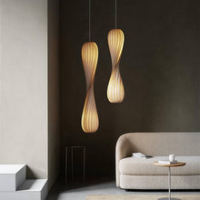 Load image into Gallery viewer, Wood Paper Chandelier