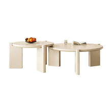 Load image into Gallery viewer, Edged wood coffee table set