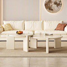 Load image into Gallery viewer, Edged wood coffee table set