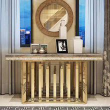 Load image into Gallery viewer, High quality metal and marble console table model I