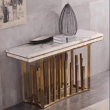 Load image into Gallery viewer, High quality metal and marble console table model I