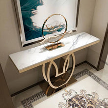 Load image into Gallery viewer, High quality metal and marble console table model V