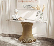 Load image into Gallery viewer, ENZO High quality metal and marble console table