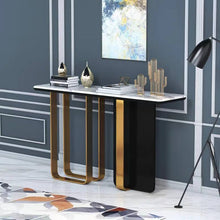 Load image into Gallery viewer, AXEL High quality metal and marble console table