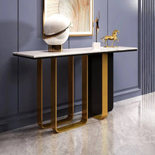 Load image into Gallery viewer, AXEL High quality metal and marble console table