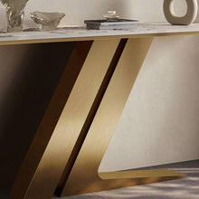 Load image into Gallery viewer, High quality metal and marble console table model Z