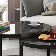 Load image into Gallery viewer, BLACK MARBLE COFFEE TABLE SET