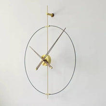 Load image into Gallery viewer, Modern wall clock metal skewers