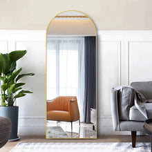 Load image into Gallery viewer, ARCH MIRROR WITH GOLD ALUMINUM FRAME 180X70 CM