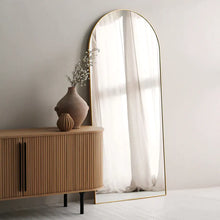 Load image into Gallery viewer, ARCH MIRROR WITH GOLD ALUMINUM FRAME 180X70 CM