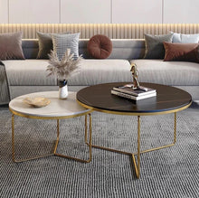 Load image into Gallery viewer, Coffee table set Golden base
