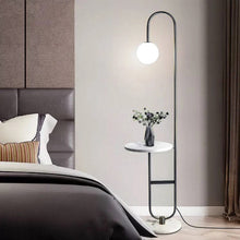 Load image into Gallery viewer, Double Marble floor lamp (black)
