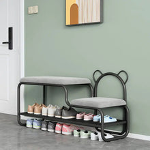 Load image into Gallery viewer, Cute teddy bear shoe rack TWO colors
