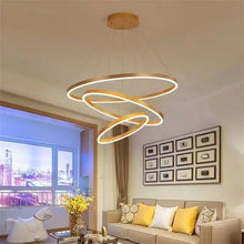 Load image into Gallery viewer, Three Ring Chandelier (Golden)
