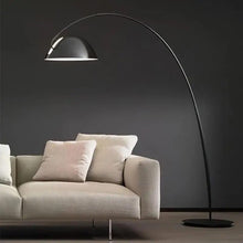 Load image into Gallery viewer, Moly Curved lamp with a metal base
