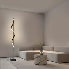 Load image into Gallery viewer, black Spiral floor lamp LED
