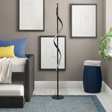 Load image into Gallery viewer, black Spiral floor lamp LED
