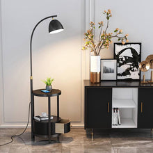 Load image into Gallery viewer, Dynamic floor lamp black with drawer
