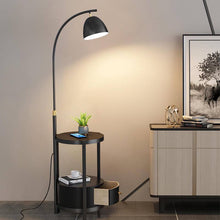 Load image into Gallery viewer, Dynamic floor lamp black with drawer
