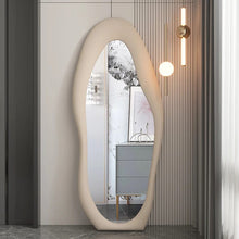 Load image into Gallery viewer, Cave door mirror luxury fabric frame
