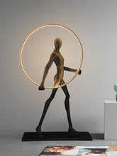 Load image into Gallery viewer, Bright circle MAN floor lamp
