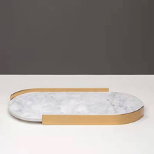 Load image into Gallery viewer, Oval marble tray
