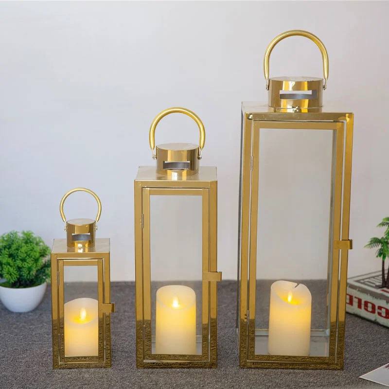 Lantern set with battery candle