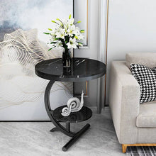 Load image into Gallery viewer, Black marble side table
