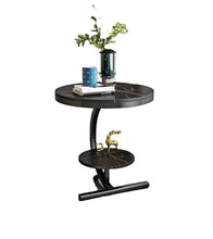 Load image into Gallery viewer, Black marble side table
