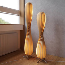 Load image into Gallery viewer, Wood Paper floor lamp
