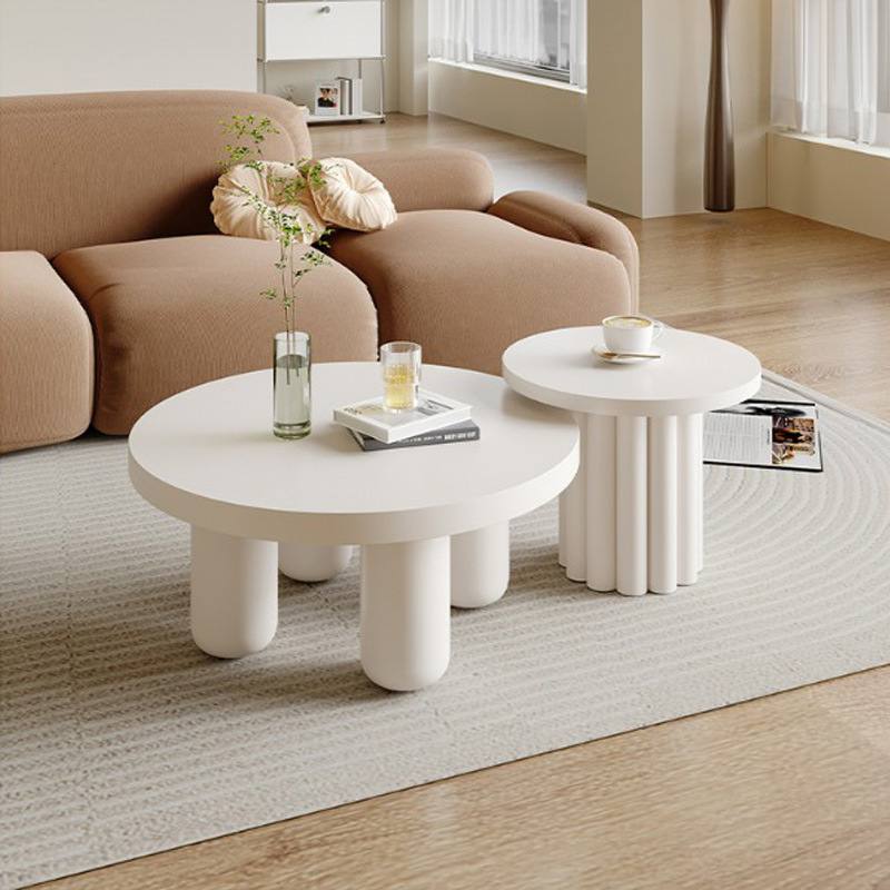 Simple design wood coffee table set