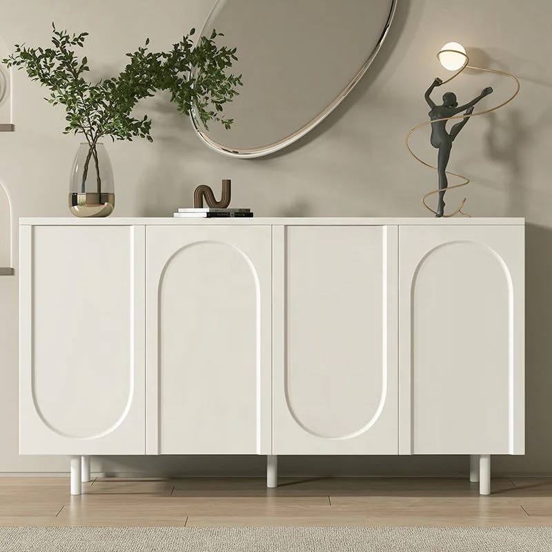 Console table with reverse wood arches